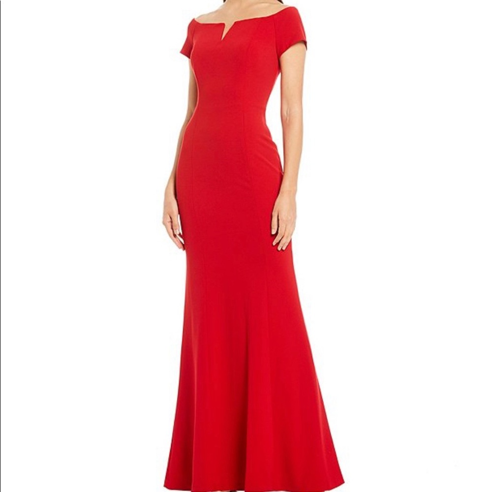 Red Calvin Klein Maxi Gown!